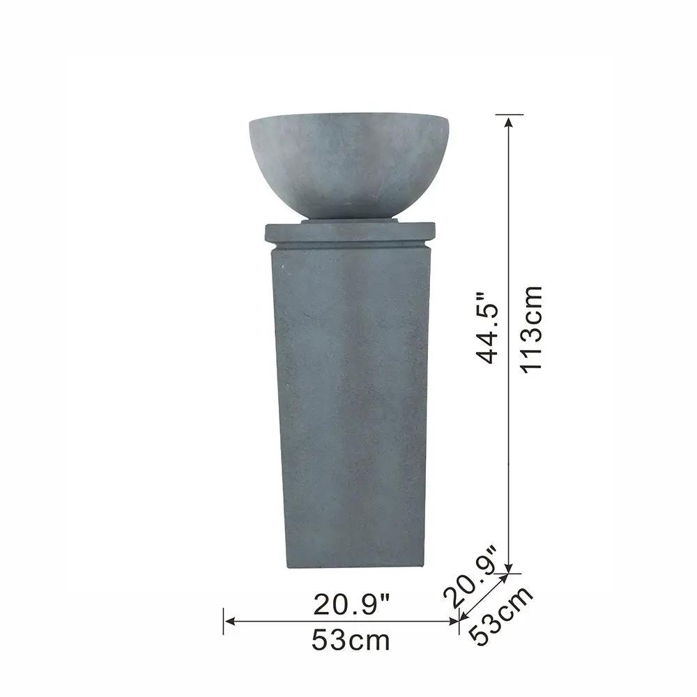 Zen Bowl Water Fountain, Outdoor Bird Feeder / Bath Fountains, Relaxing Water Feature For Garden by HouseOfZazla