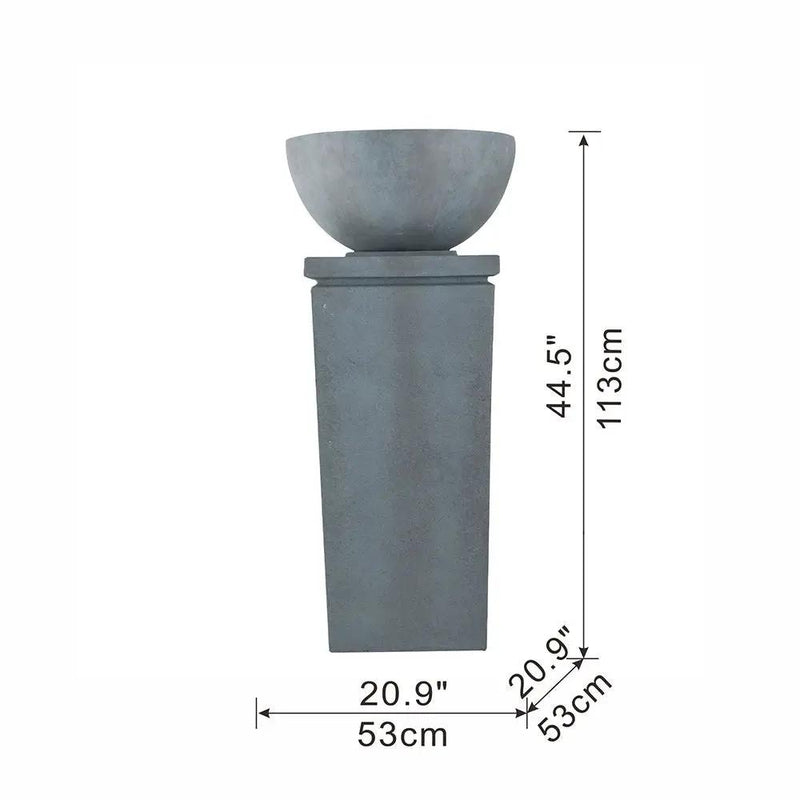 Zen Bowl Water Fountain, Outdoor Bird Feeder / Bath Fountains, Relaxing Water Feature For Garden by HouseOfZazla
