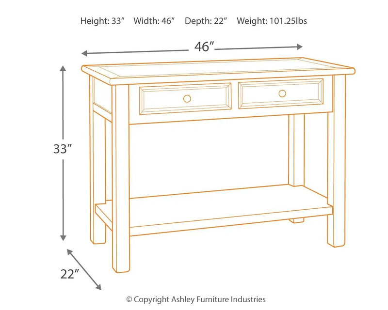 Bolanburg - Sofa Table by Unique Piece Furniture