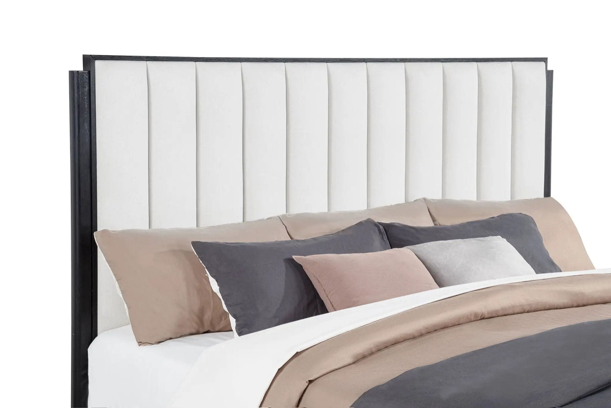 Brookmead 60-inch Upholstered Eastern King Bed Black by Unique Piece Furniture