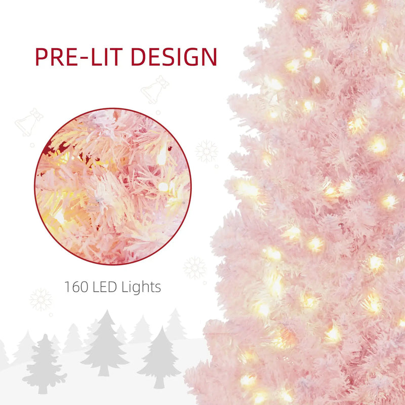 Pink 5ft Pencil Christmas Tree by HouseOfZazla