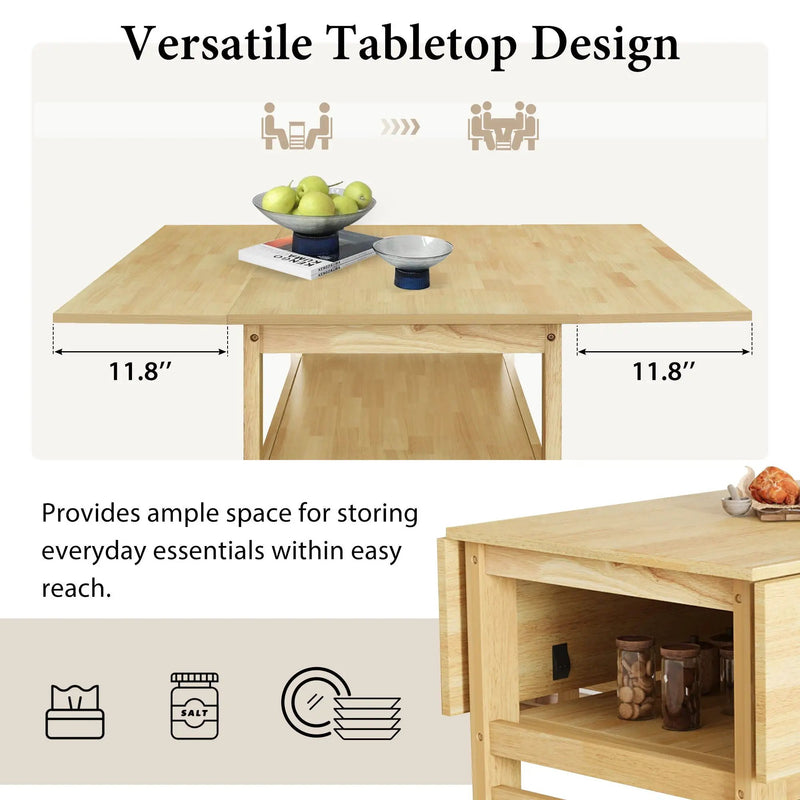 5 Piece Extendable Wood Square Dining Table Set With 2 Drop Leaves by Unique Piece Furniture