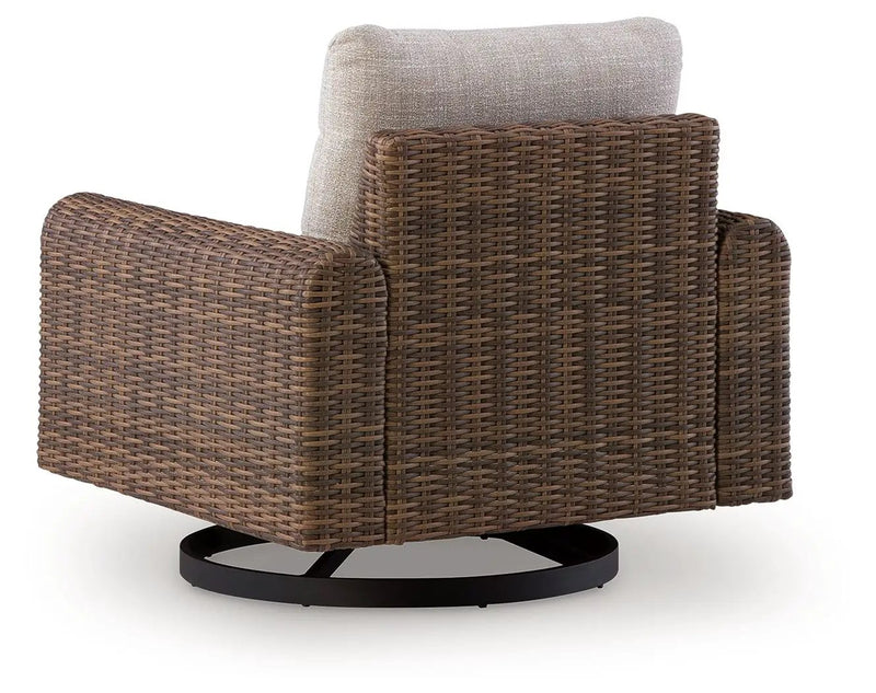 Dolan Creek - Swivel Lounge With Cushion - Gray / Brown by Unique Piece Furniture