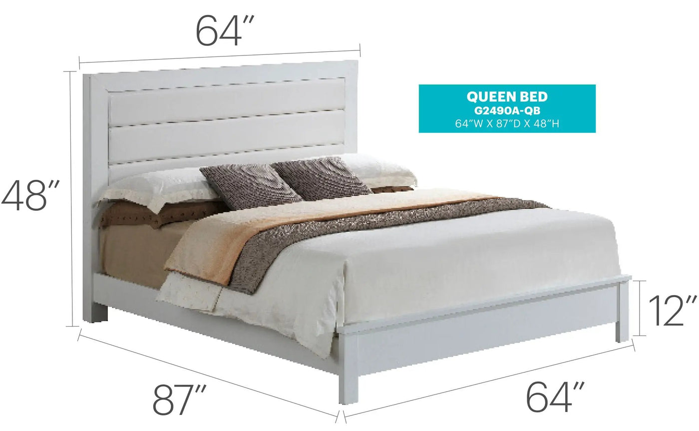 Transitional Modern Design Bed by HouseOfZazla