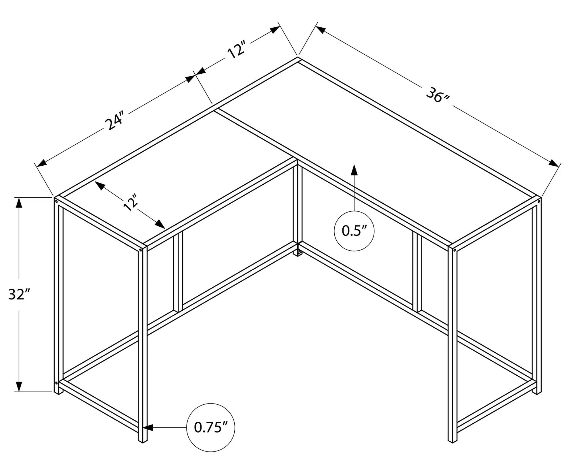 Corner Accent Console Table For Entryway, Contemporary & Modern - Black by Unique Piece Furniture
