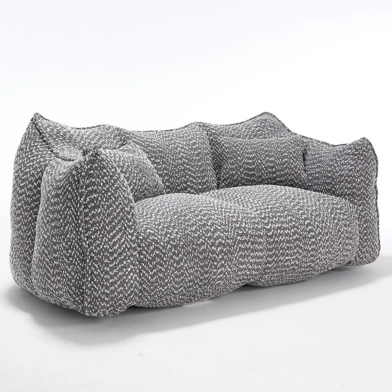 Comfortable Dual Beanbag Chair With High Resilience Foam Core For 2 People by HouseOfZazla