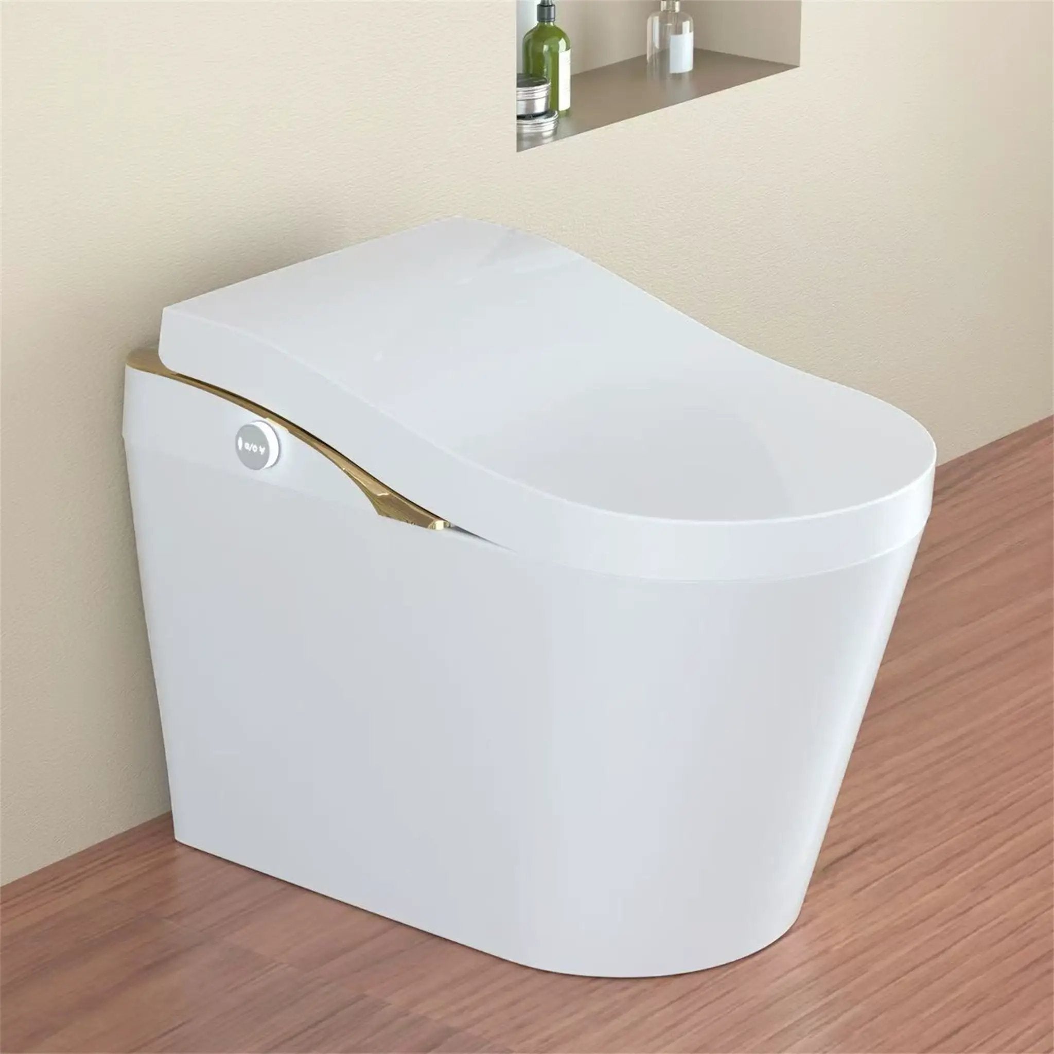 Modern Smart Toilet With Bidet, Auto Flush, Heated Seat, and More by HouseOfZazla