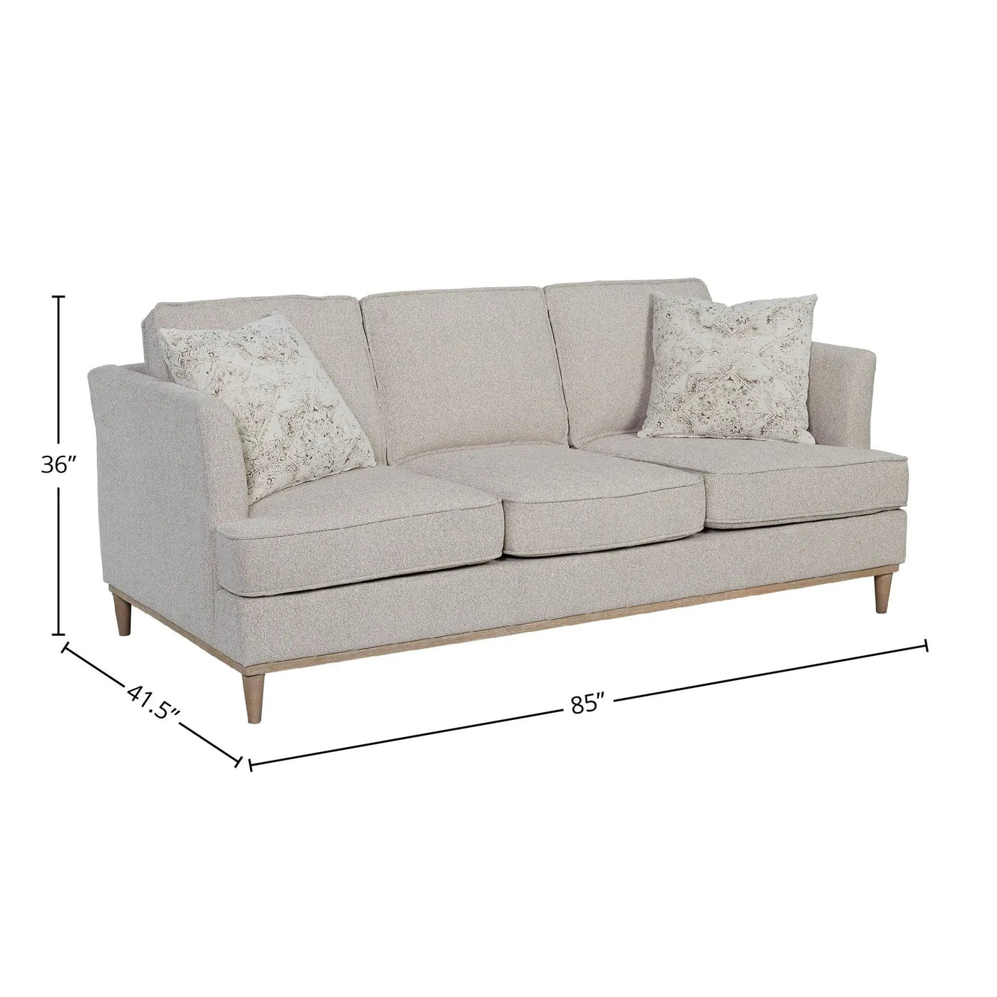 Sofa With 3 Reversable Cushions And 2 Pillows by HouseOfZazla