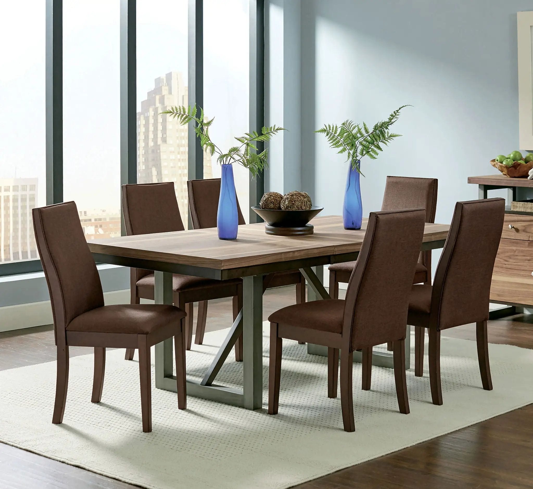 Spring Creek 7-piece Rectangular Dining Table Set Chocolate by Unique Piece Furniture