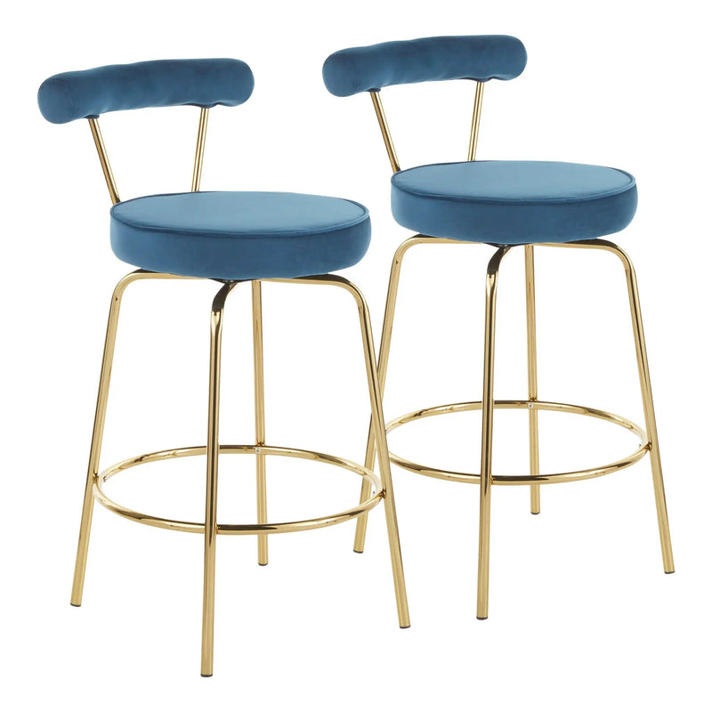 Rhonda - Glam Counter Stool (Set of 2) by HouseOfZazla