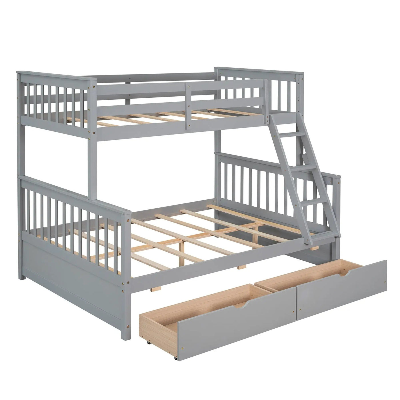 Bunk Bed With Ladders And 2 Storage Drawers by Unique Piece Furniture