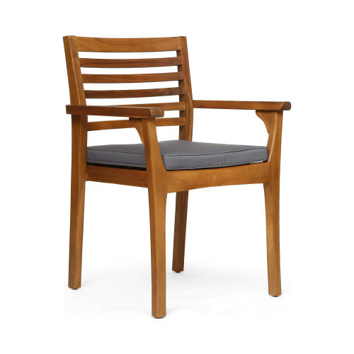 7 Pieces Acacia Wood Outdoor Dining Set by HouseOfZazla