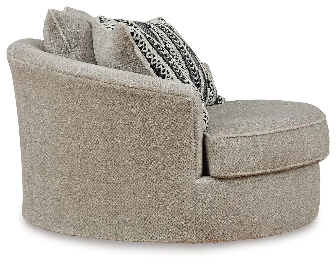 Calnita - Oversized Swivel Accent Chair - Sisal by Unique Piece Furniture