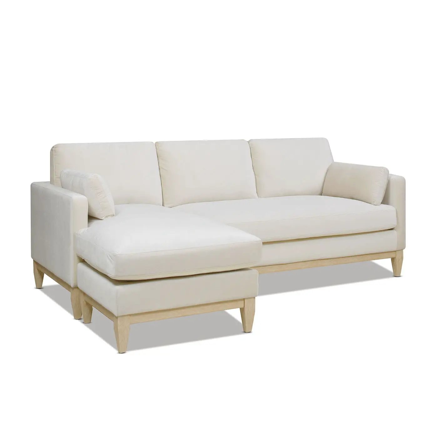 Knox - Modern Farmhouse Reversible Chaise Sectional Sofa by HouseOfZazla