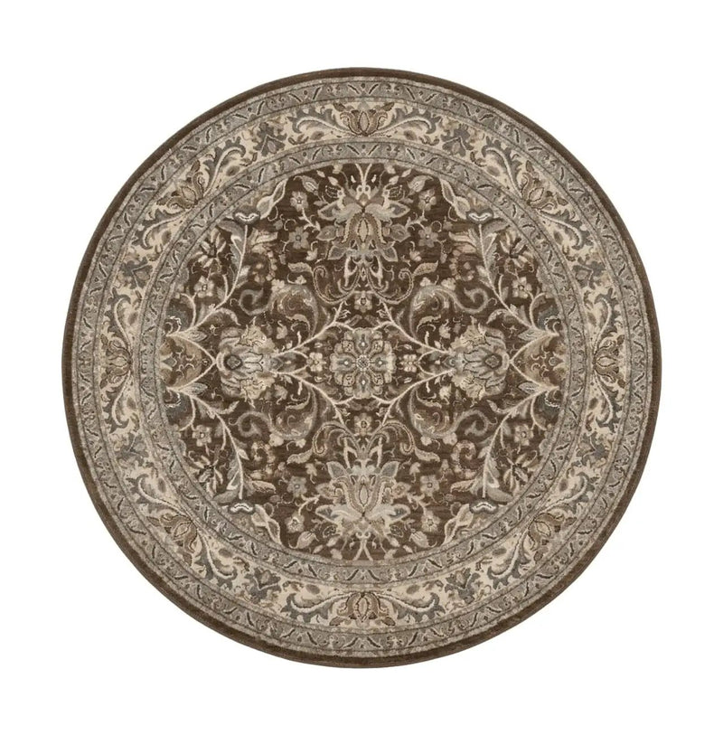 Round Karastan Rug 8x8 ft, Euphoria New Bridge Karastan Rug, Indo Mahal Design by Jewel Rugs