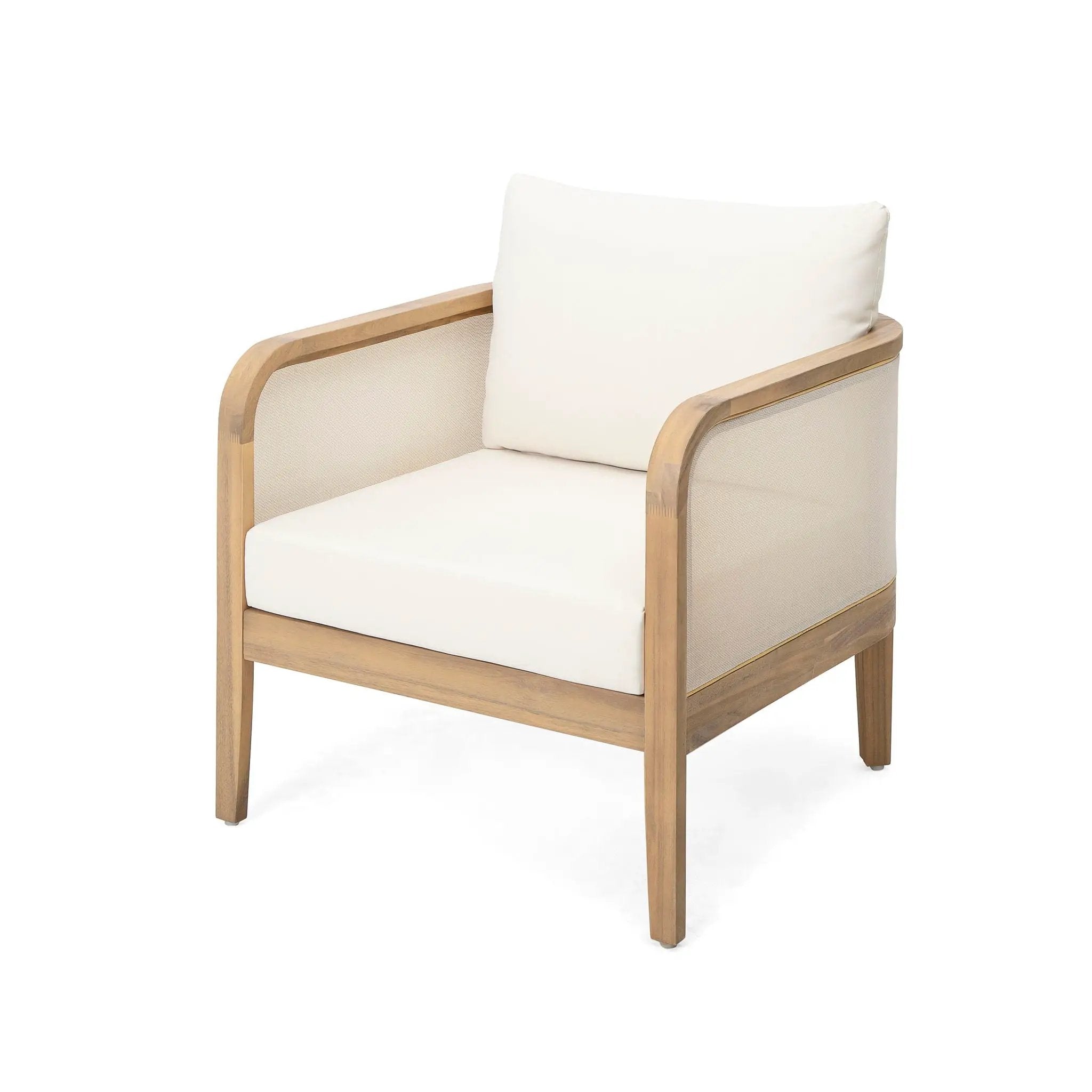 Outdoor Acacia Wood Patio Club Chair by HouseOfZazla