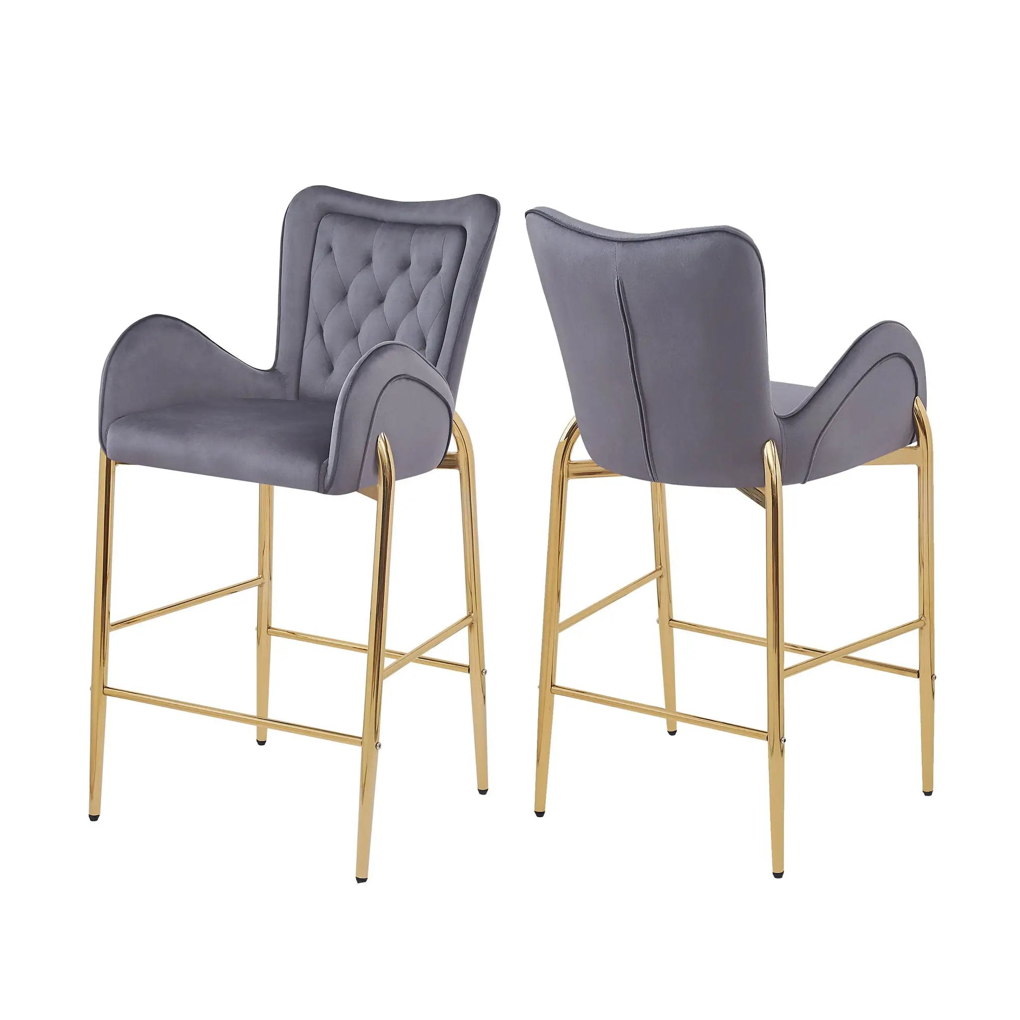 Fabric Counter Height Bar Stools (Set of 2) by HouseOfZazla