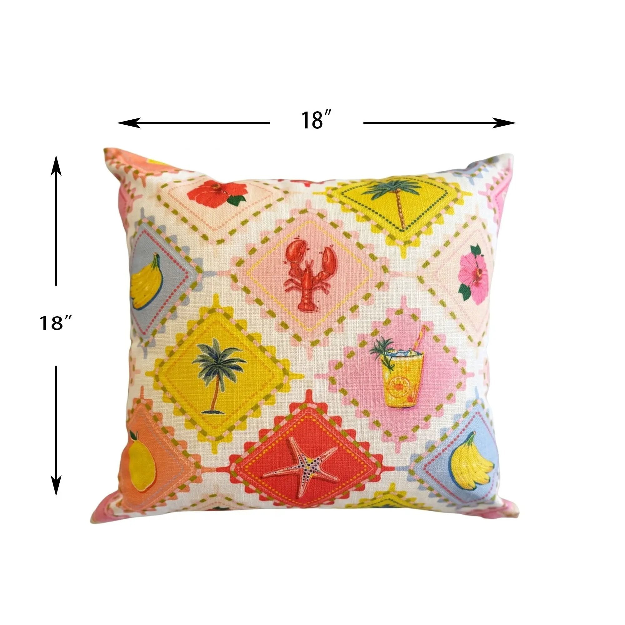 Outdoor Pillows, Weather Resistant (Set of 2) - Multi by Unique Piece Furniture