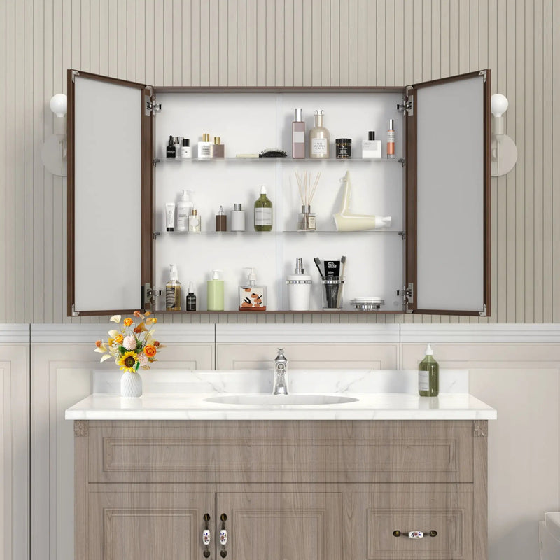 Medicine Cabinet, Wall Mounted Bathroom Mirror With Storage by Unique Piece Furniture