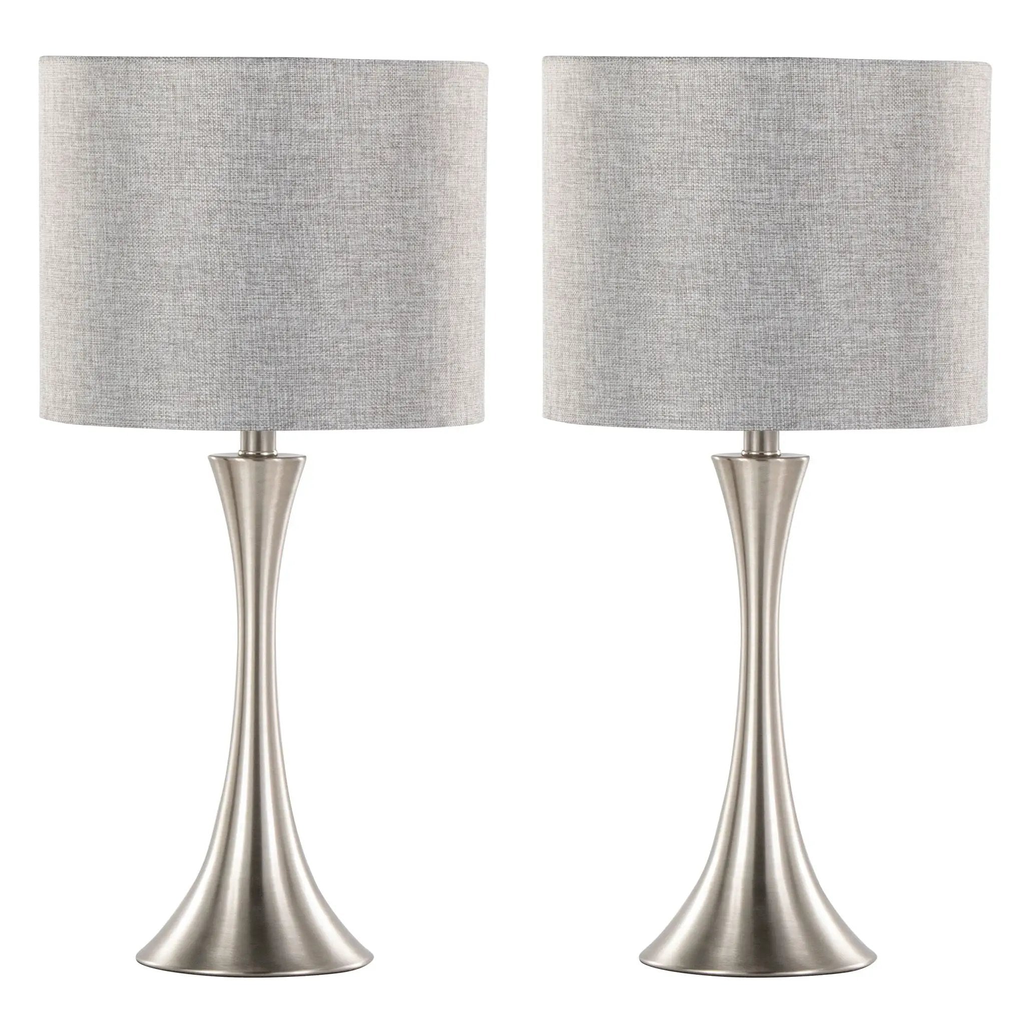 Lenuxe - Contemporary Modern Design Table Lamp (Set of 2) by HouseOfZazla