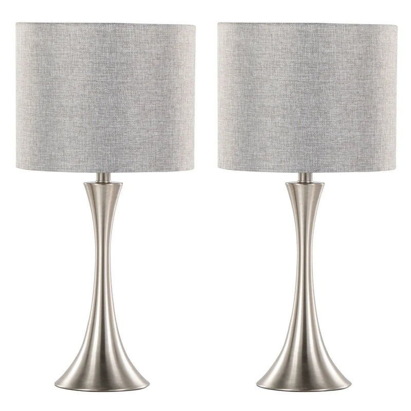 Lenuxe - Contemporary Modern Design Table Lamp (Set of 2) by HouseOfZazla