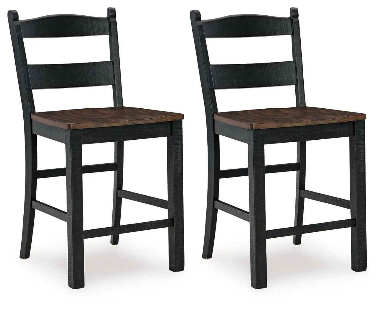 Valebeck - Barstool (Set of 2) - Black / Brown by Unique Piece Furniture
