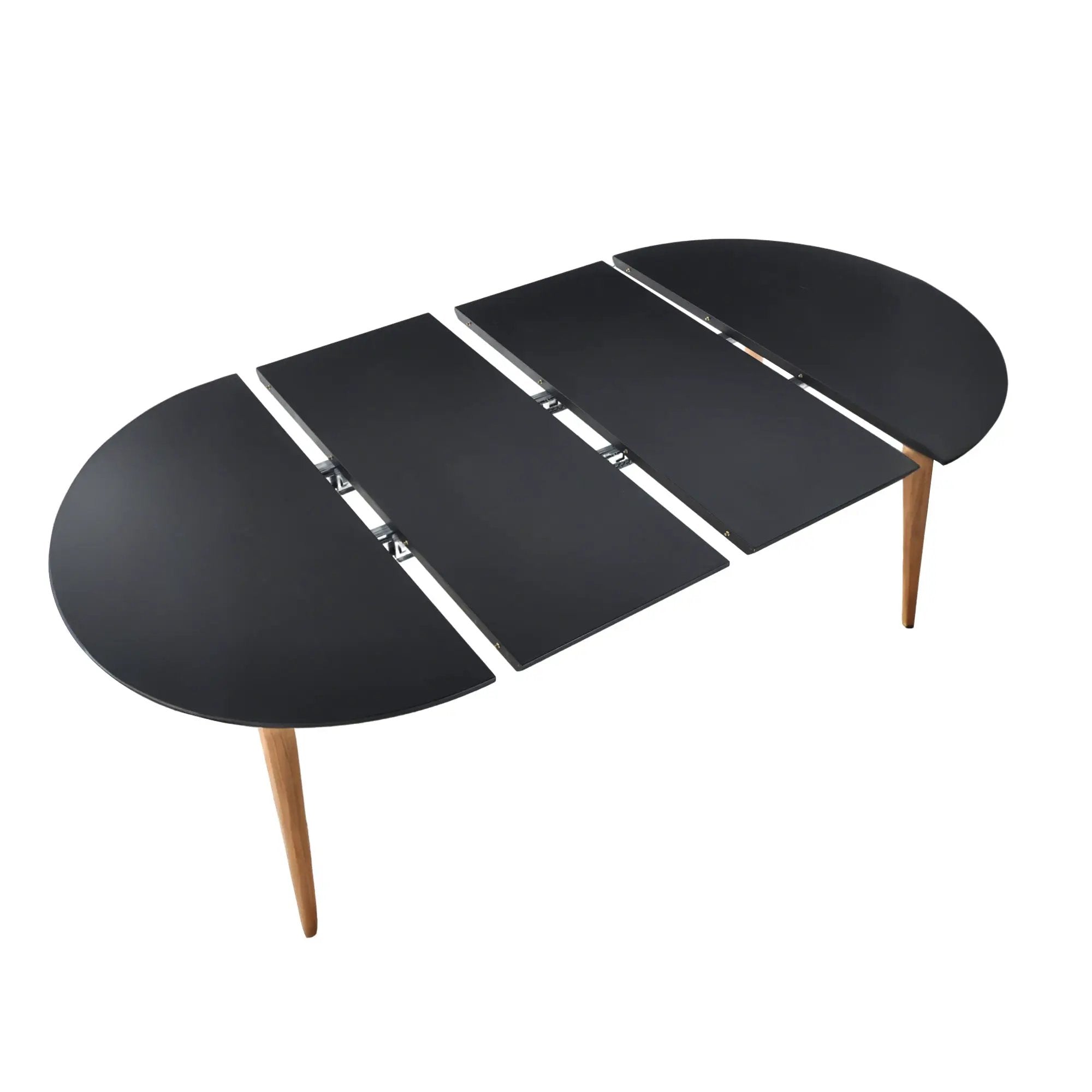 Extensible Dining and Office Table with Wood Legs by HouseOfZazla