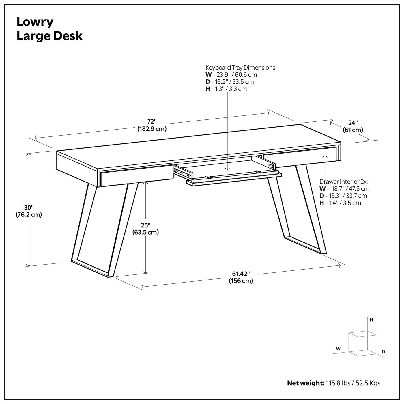 Lowry - Handcrafted Desk by Unique Piece Furniture