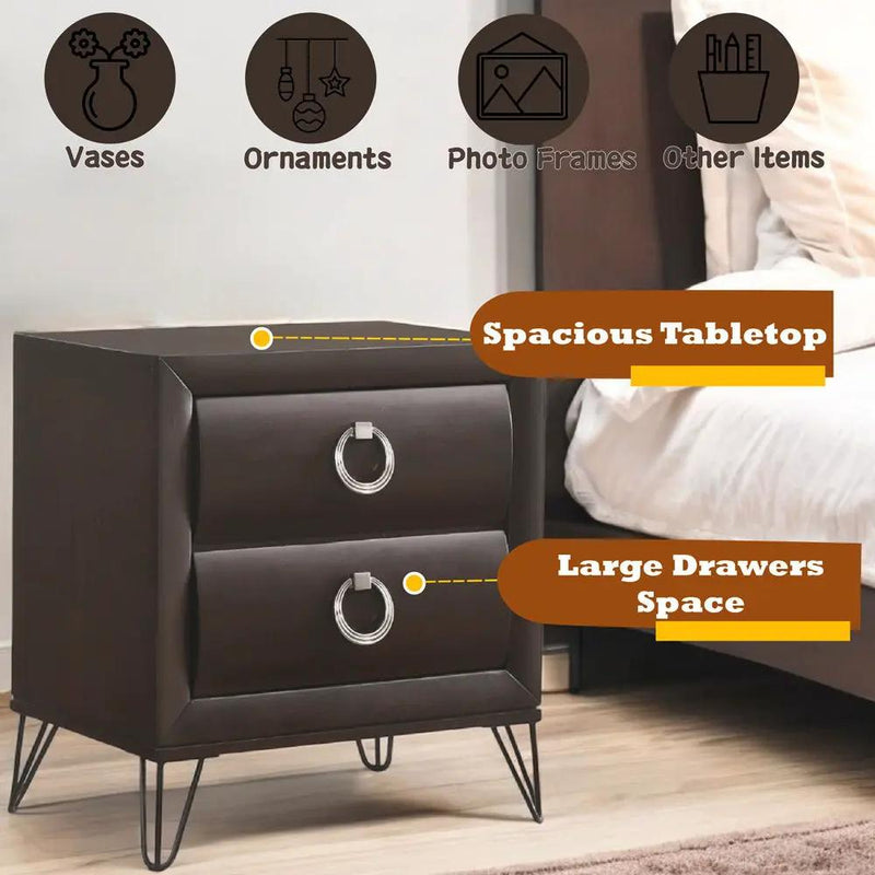 Tablita - Nightstand - Dark Merlot by Unique Piece Furniture