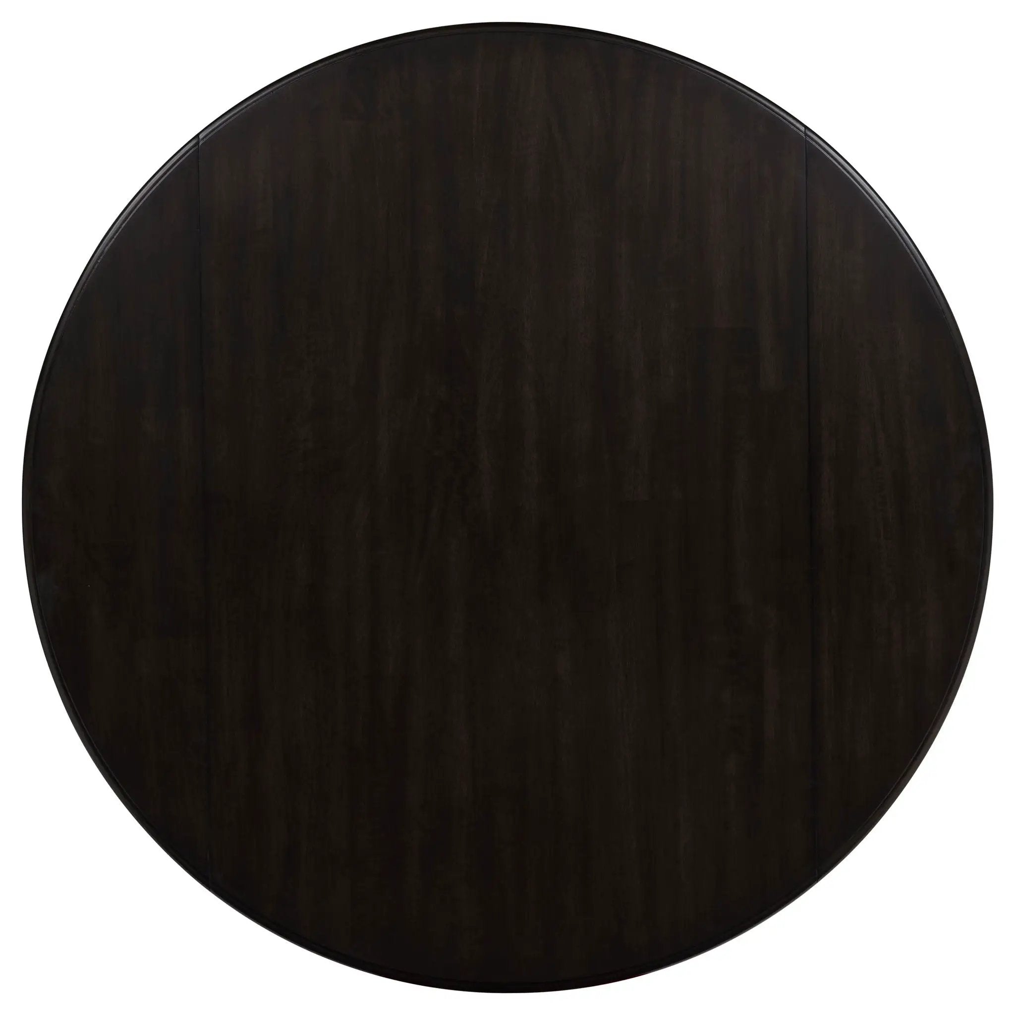Catley 5-piece Round Drop Leaf Dining Table Set Dark Coffee by Unique Piece Furniture
