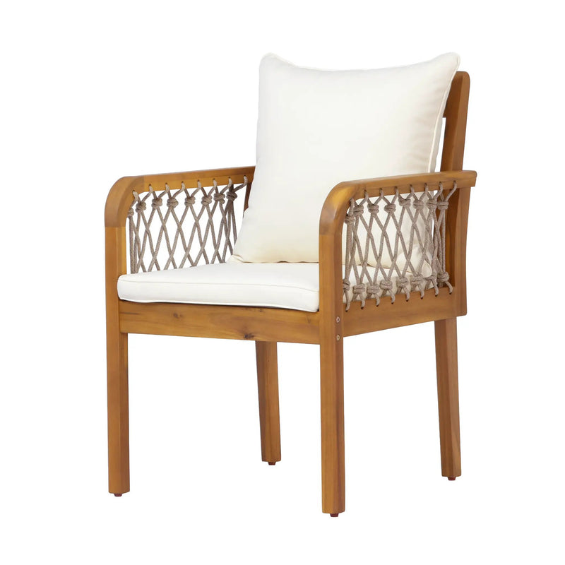 7-Piece Outdoor Acacia Wood Dining Set by HouseOfZazla