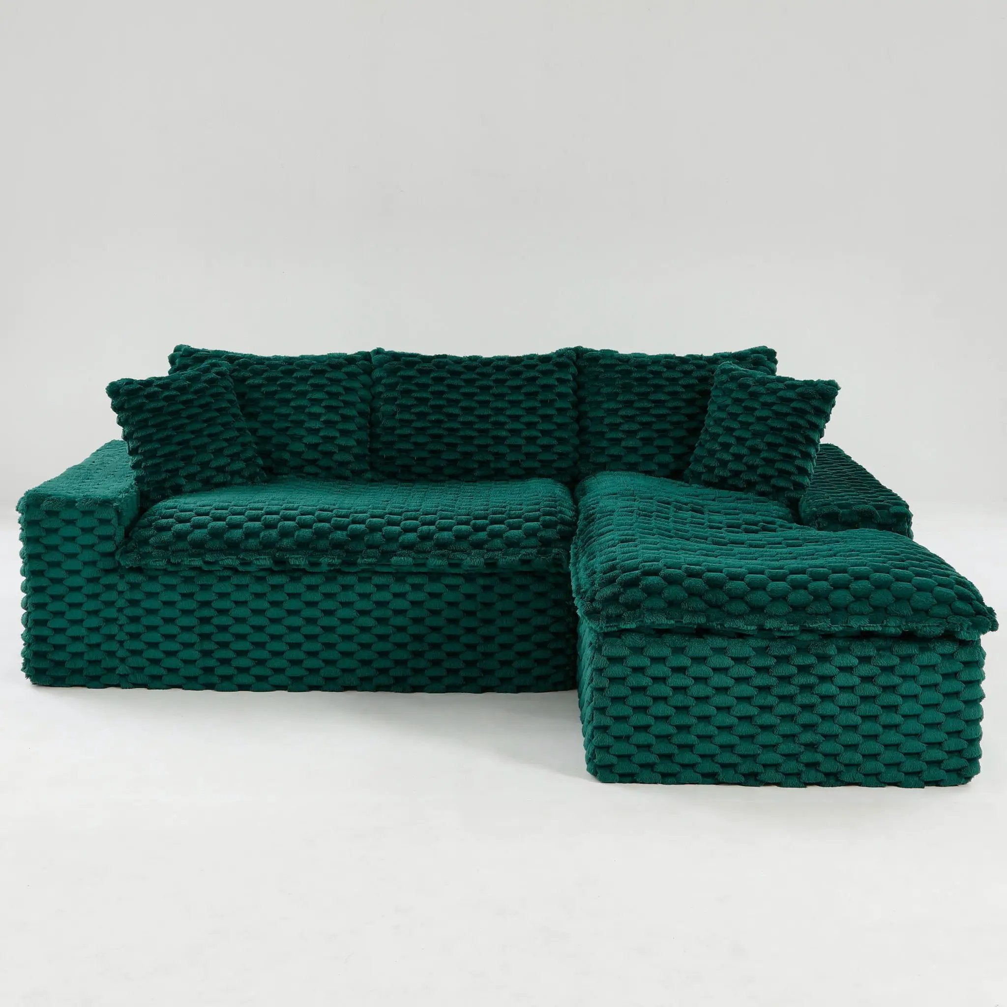 Modular Sofa, Convertible Twin Seat With Chaise Lounge by HouseOfZazla