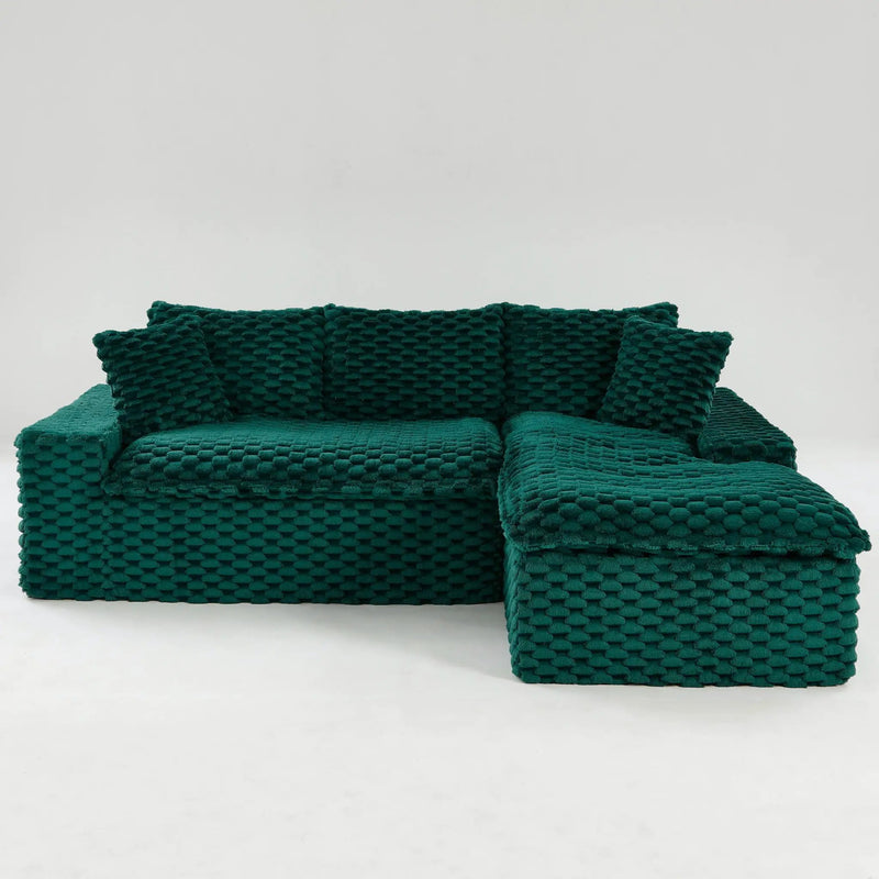 Modular Sofa, Convertible Twin Seat With Chaise Lounge by HouseOfZazla