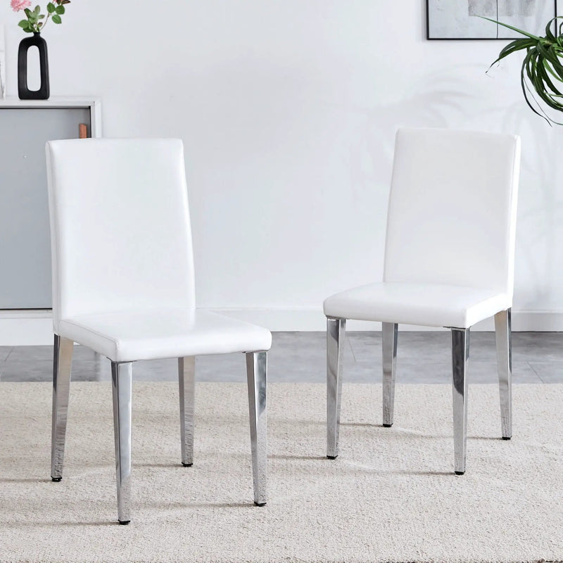 Elegant Upholstered Chairs & Metal Legs by Unique Piece Furniture