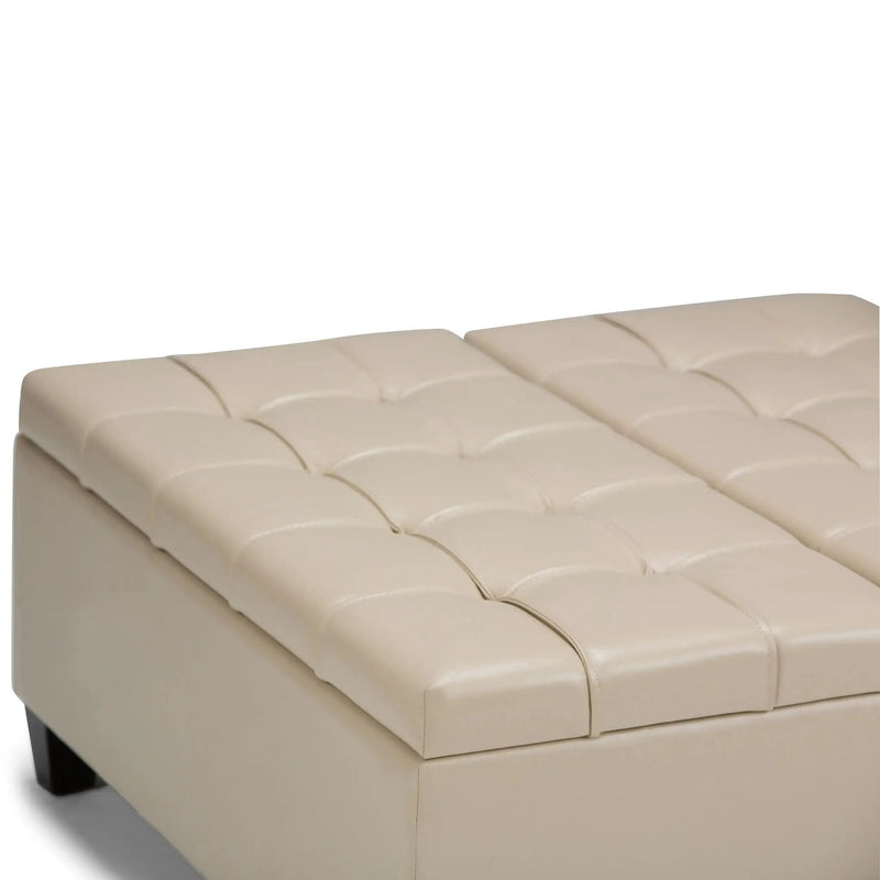 Harrison - Upholstered Coffee Table Storage Ottoman by Unique Piece Furniture
