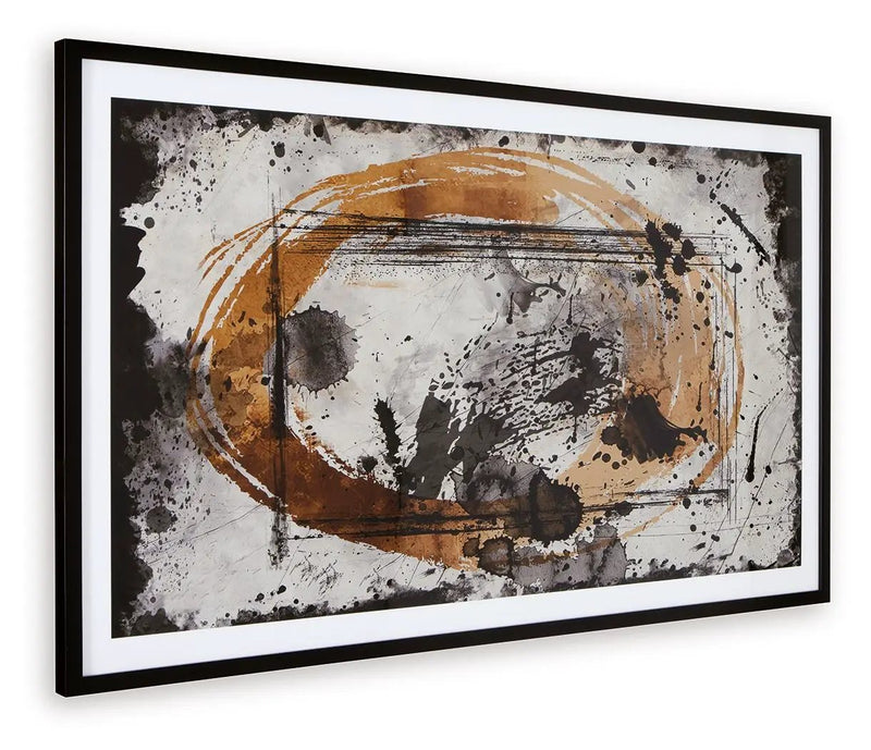 Clefting - Wall Art - Black / Caramel / Tan by Unique Piece Furniture