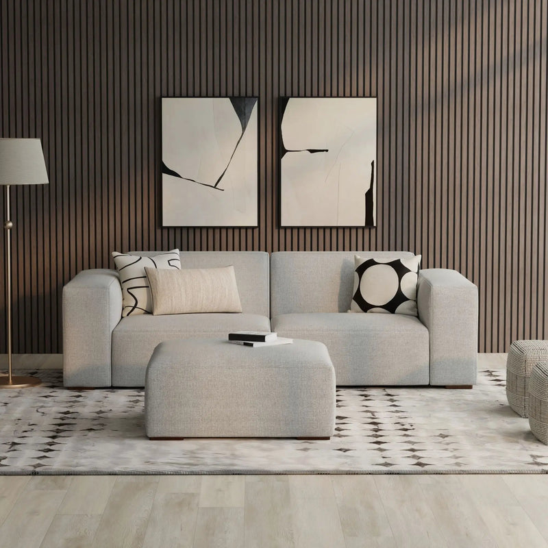 Rex - Handcrafted Sectional Sofa And Ottoman by HouseOfZazla