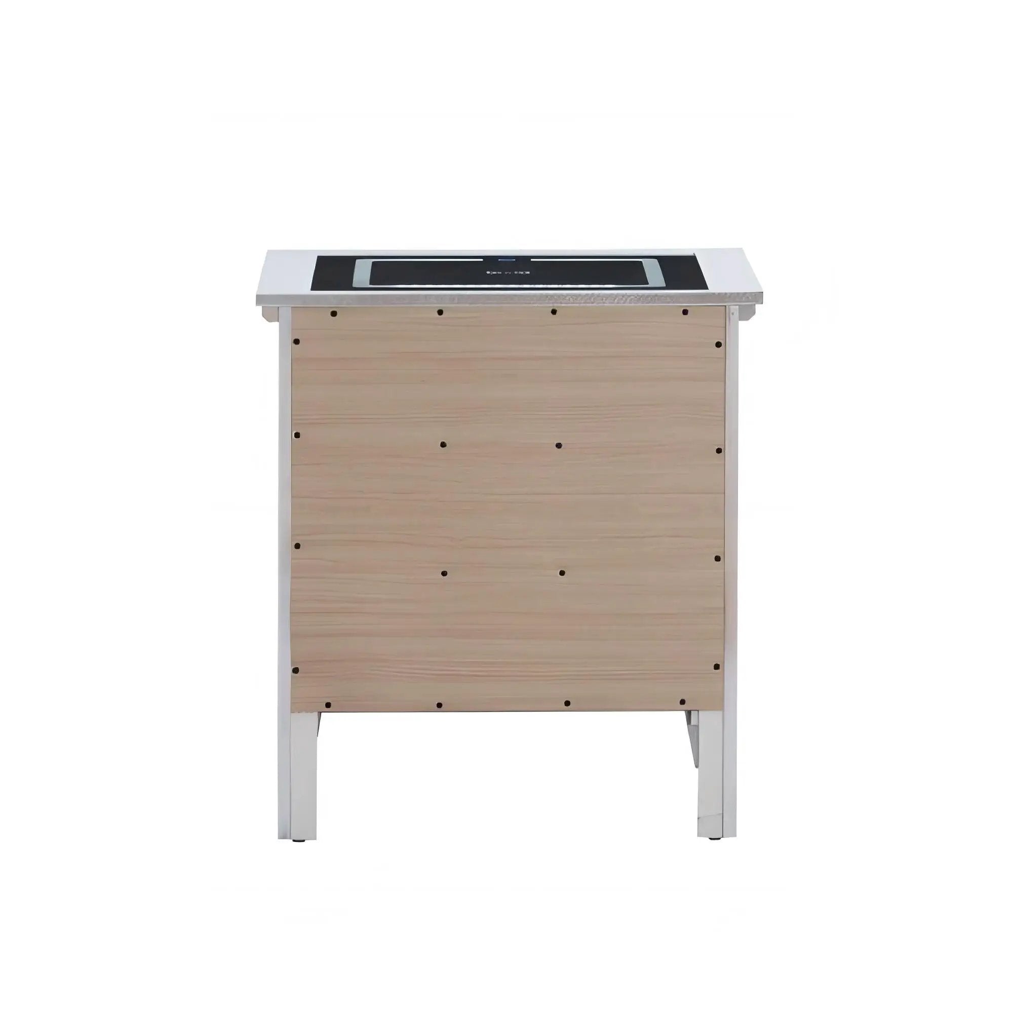 Hammond - Smart 3 Drawer Nightstand With USB Charging And Integrated Speakers - White