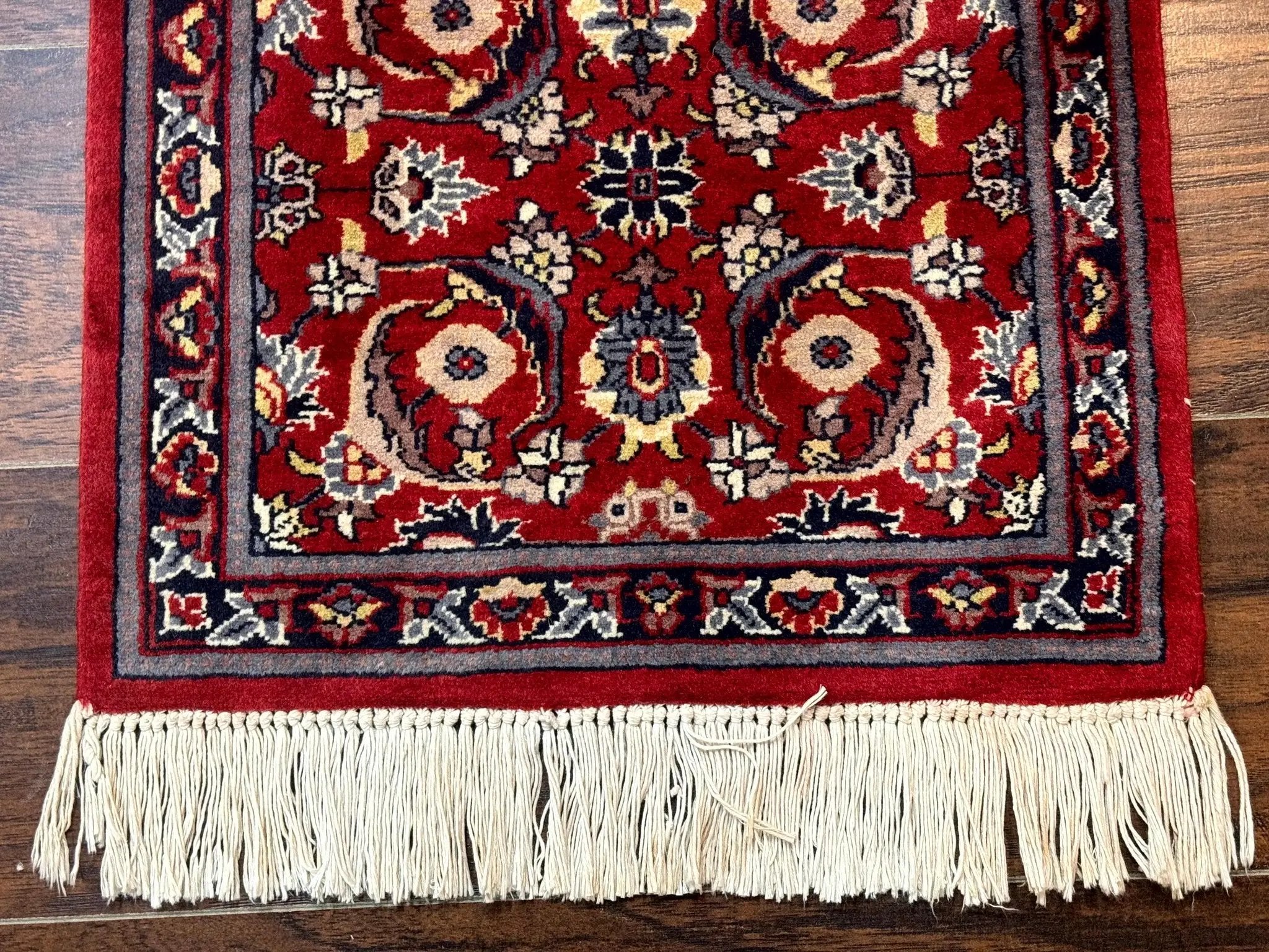 Small Pak Persian Handmade Wool Rug 1.7 x 2, Red by Jewel Rugs