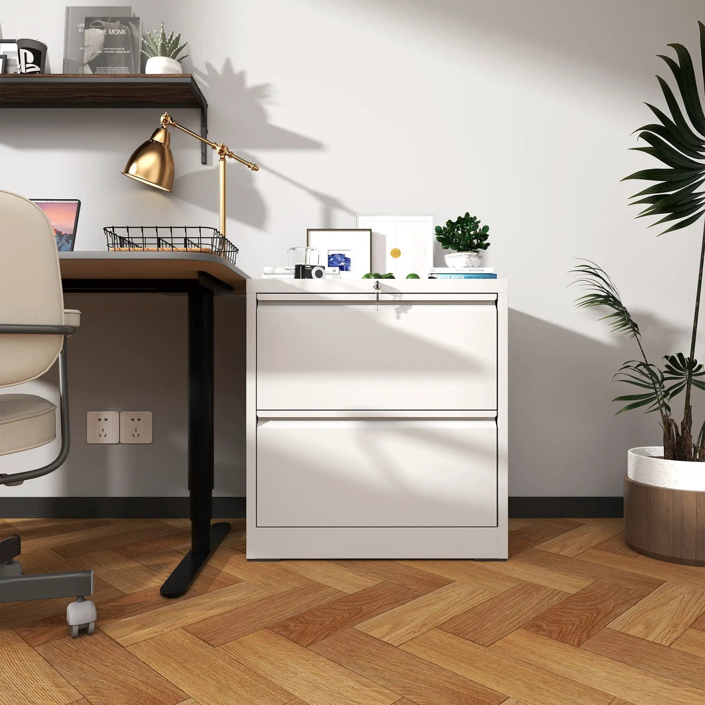 Premium Drawer Metal Lateral File Cabinet With Lock by HouseOfZazla