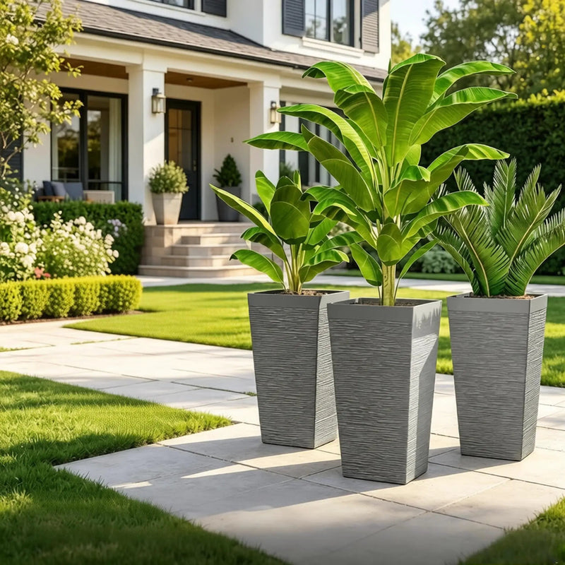 Stackable Design Tapered Planters - 3 Piece Set by HouseOfZazla