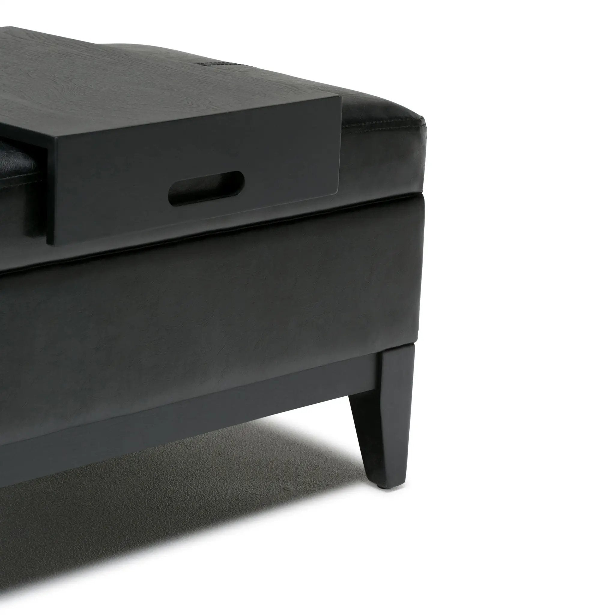 Oregon - Contemporary Storage Ottoman Bench With Tray by HouseOfZazla