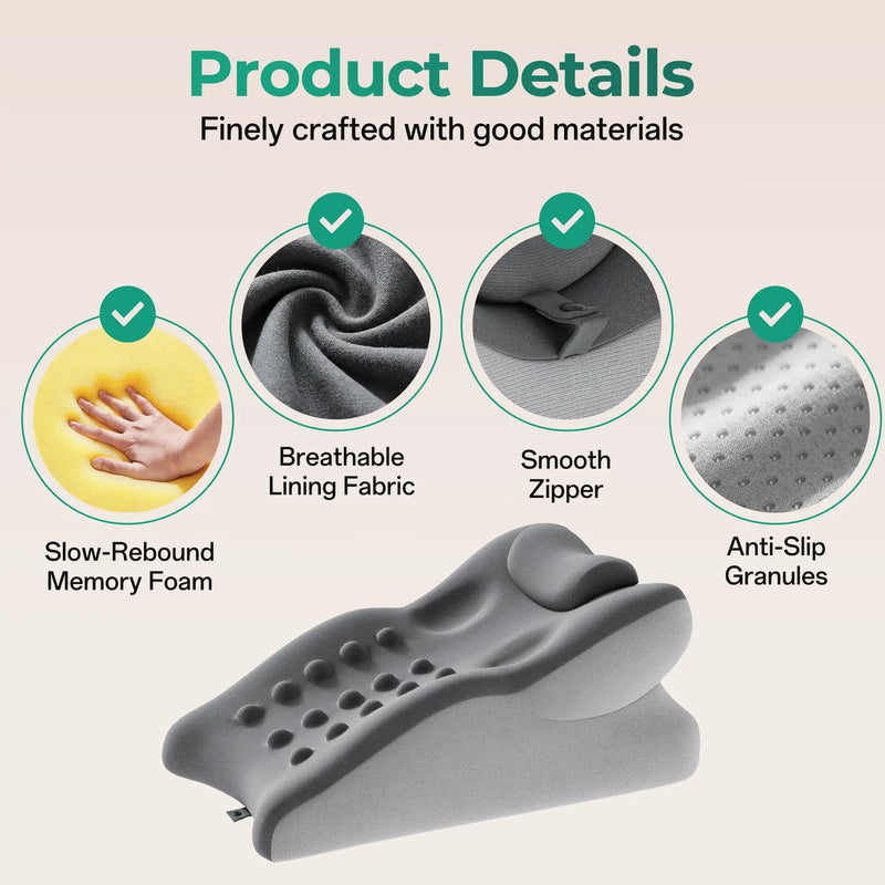 27° Ergonomic Memory Foam Support Pillow for Couples by HouseOfZazla
