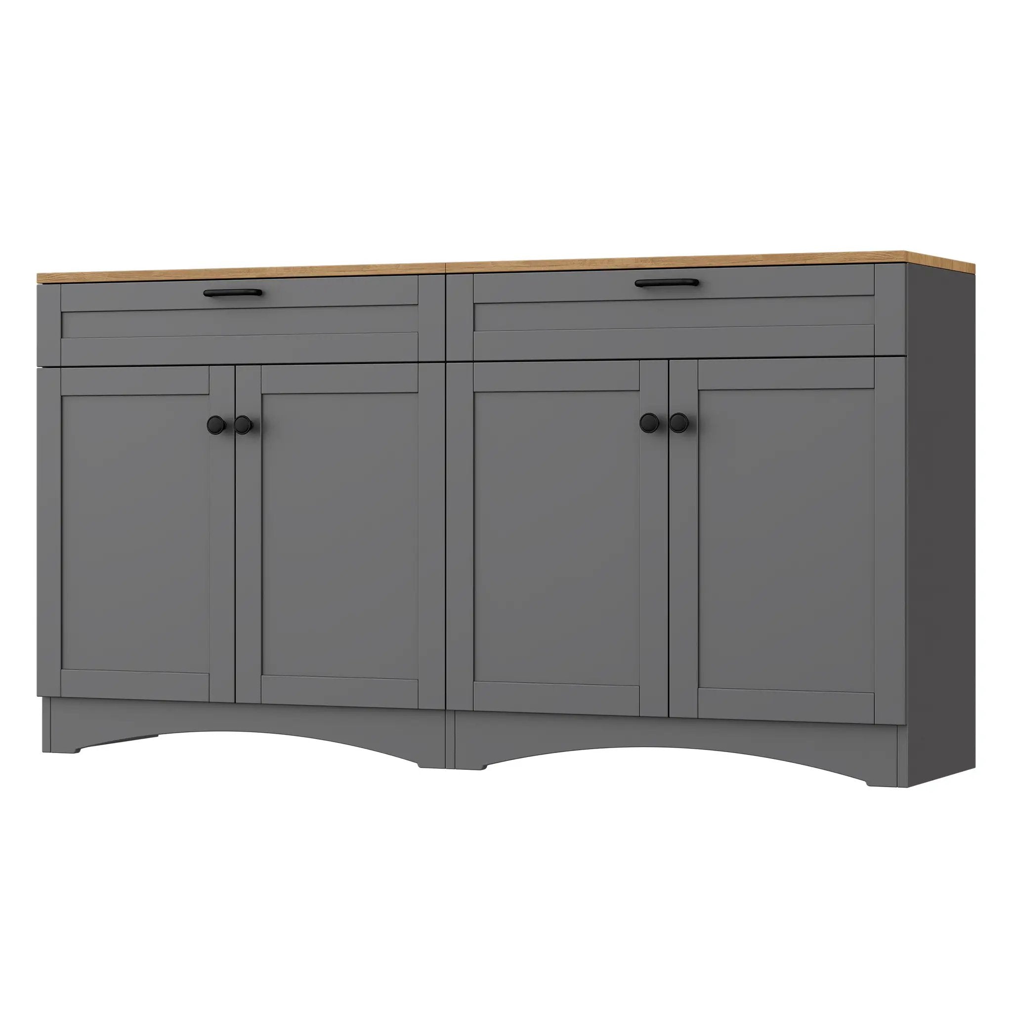 On-Trend Farmhouse TV Stand with 2 Drawers for TVs Up to 70" by HouseOfZazla