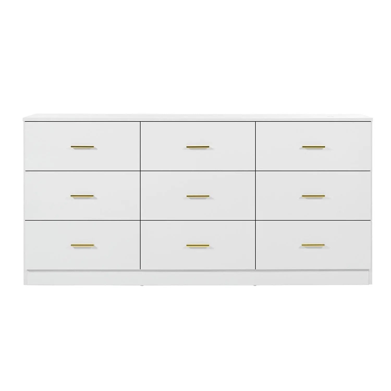 9 Drawer Dresser, Ample Storage For Bedroom