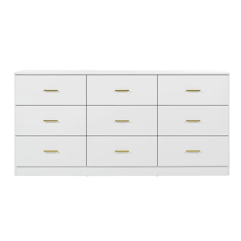9 Drawer Dresser, Ample Storage For Bedroom