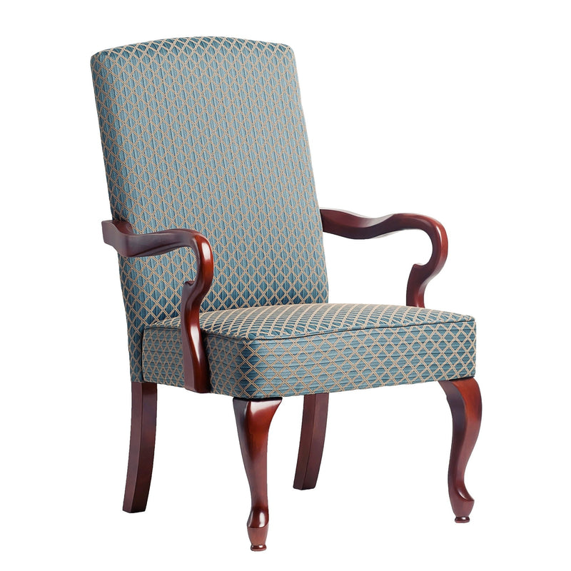 Delaney - Elegant Gooseneck Arm Chair With High Back by HouseOfZazla