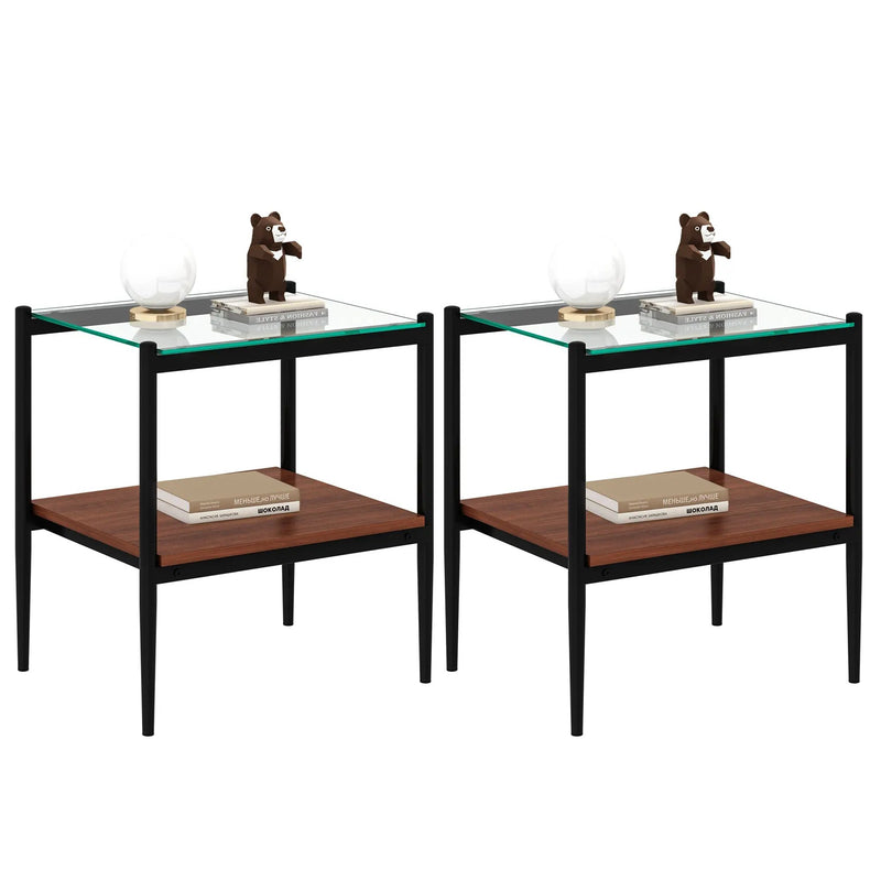 Set of 2 Rectangle End Table by HouseOfZazla