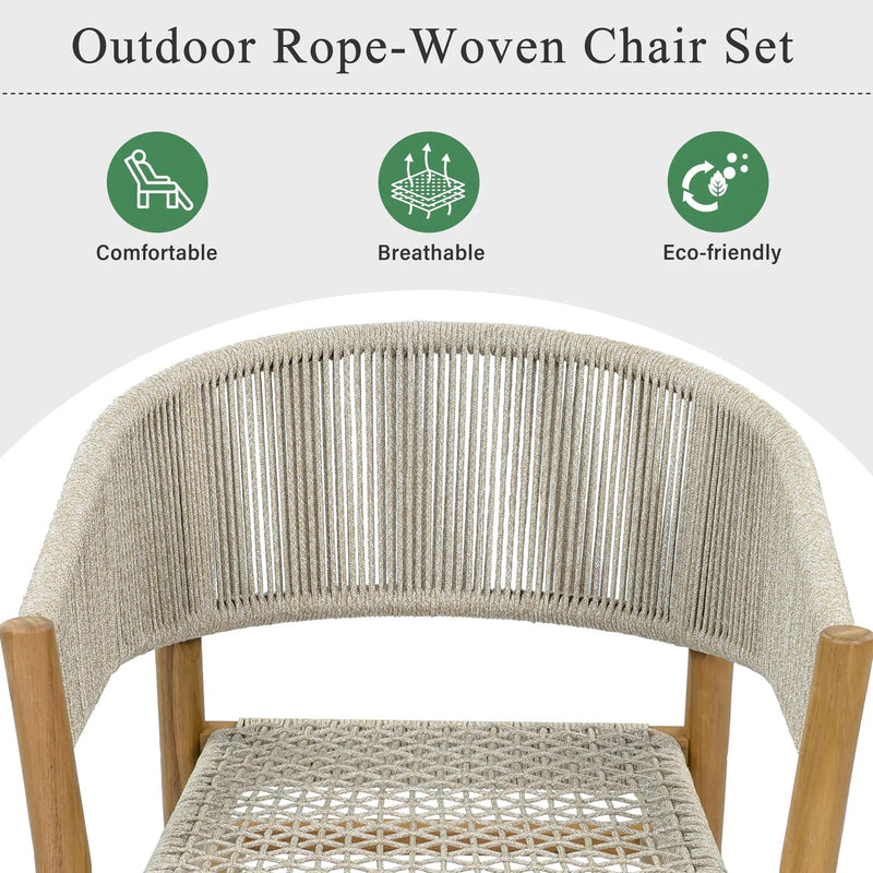 Outdoor Accent Chair Set 2 Person Seating Group by HouseOfZazla