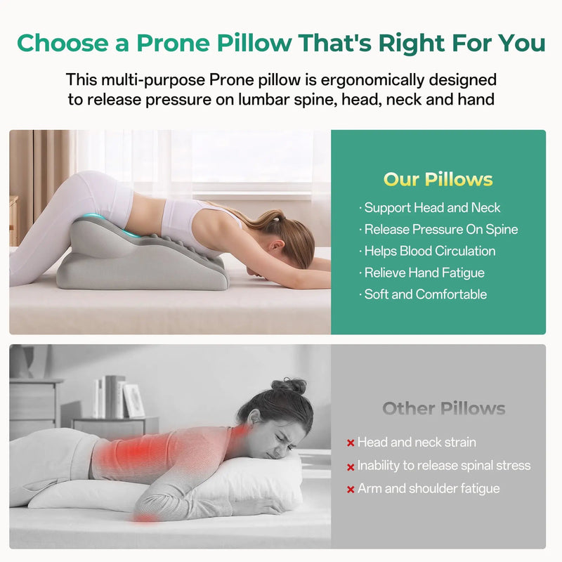27° Ergonomic Memory Foam Support Pillow for Couples by HouseOfZazla